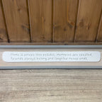 Rectangle grey border wooden sign 'Home is Where Love Resides..'