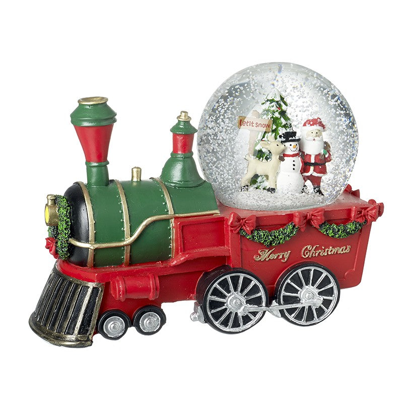 Merry Christmas snowglobe train
