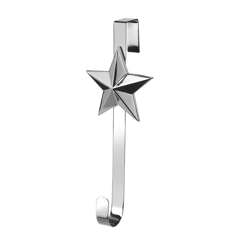 Metal star wreath hanger
