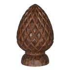 Dark wood effect artichoke ornament