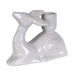 Gazing deer candle holder