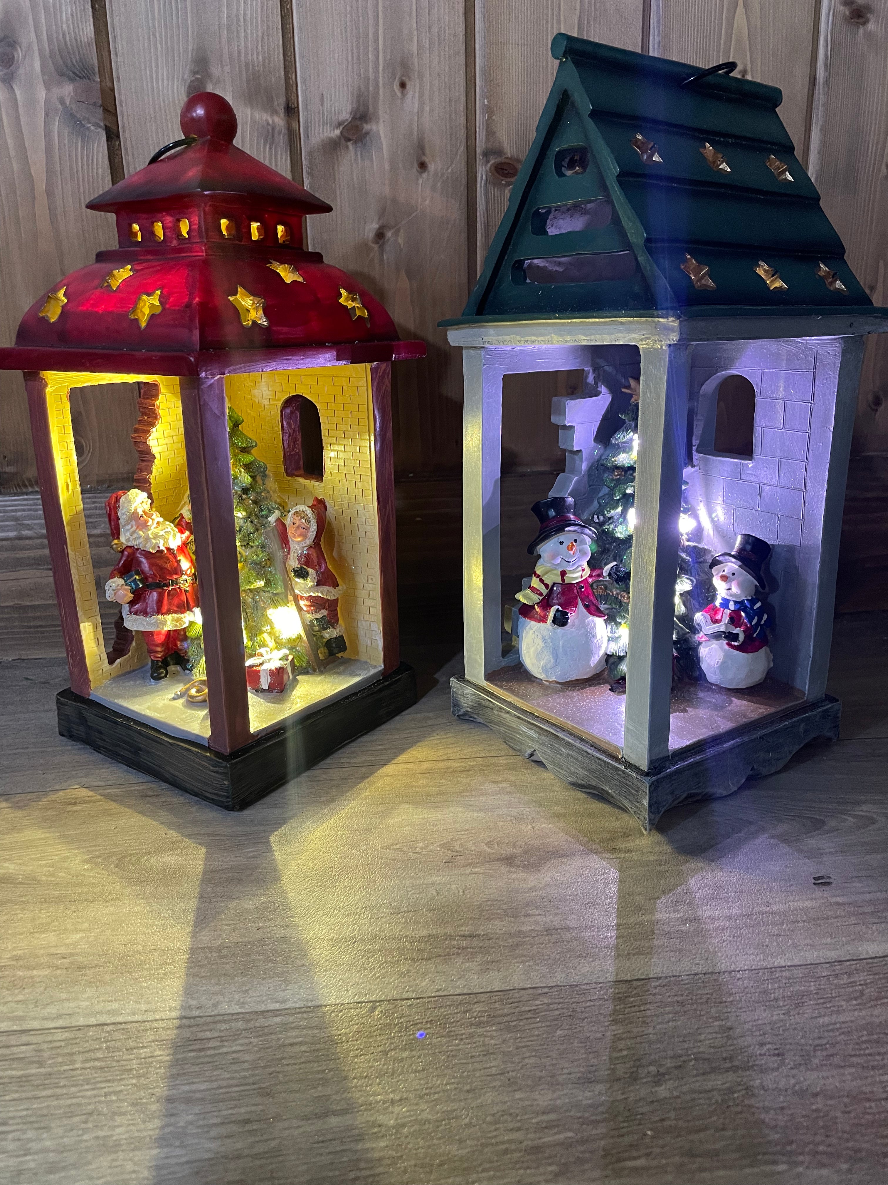 Light up traditional Christmas lanterns