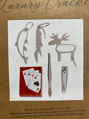 Woodland stag Christmas crackers- box of 6