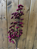 Purple pearlize berry spray with glitters
