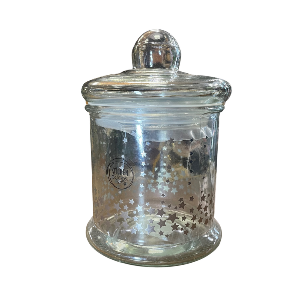 Glass air tight treat jar