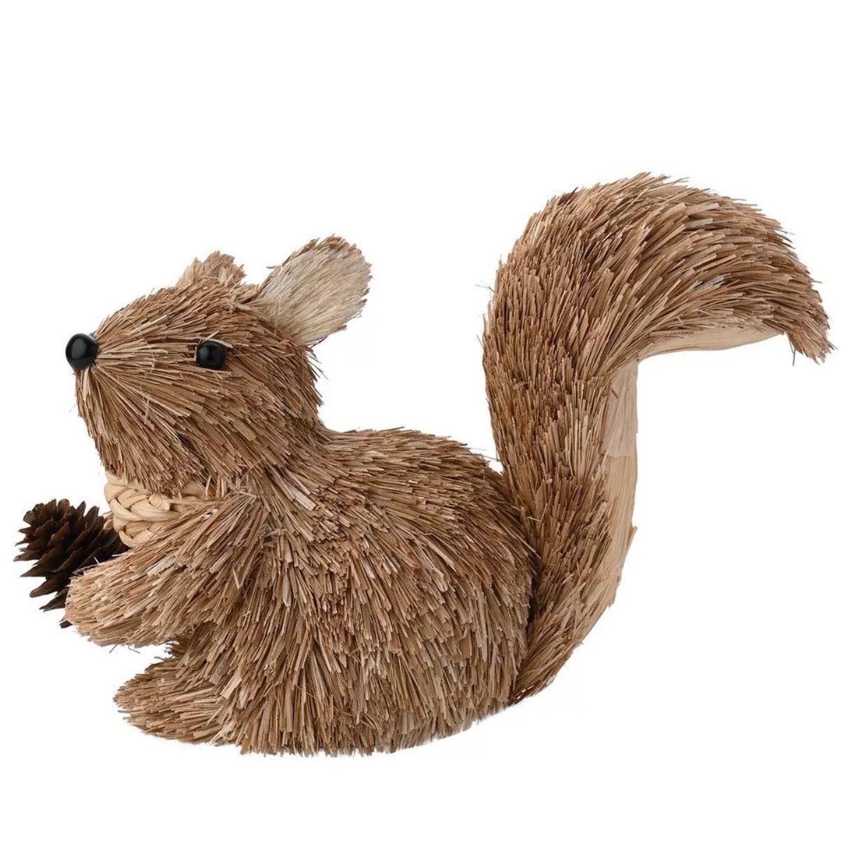 Natural handmade sitting squirrel