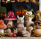 Natural handmade sitting squirrel
