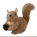 Natural handmade sitting squirrel