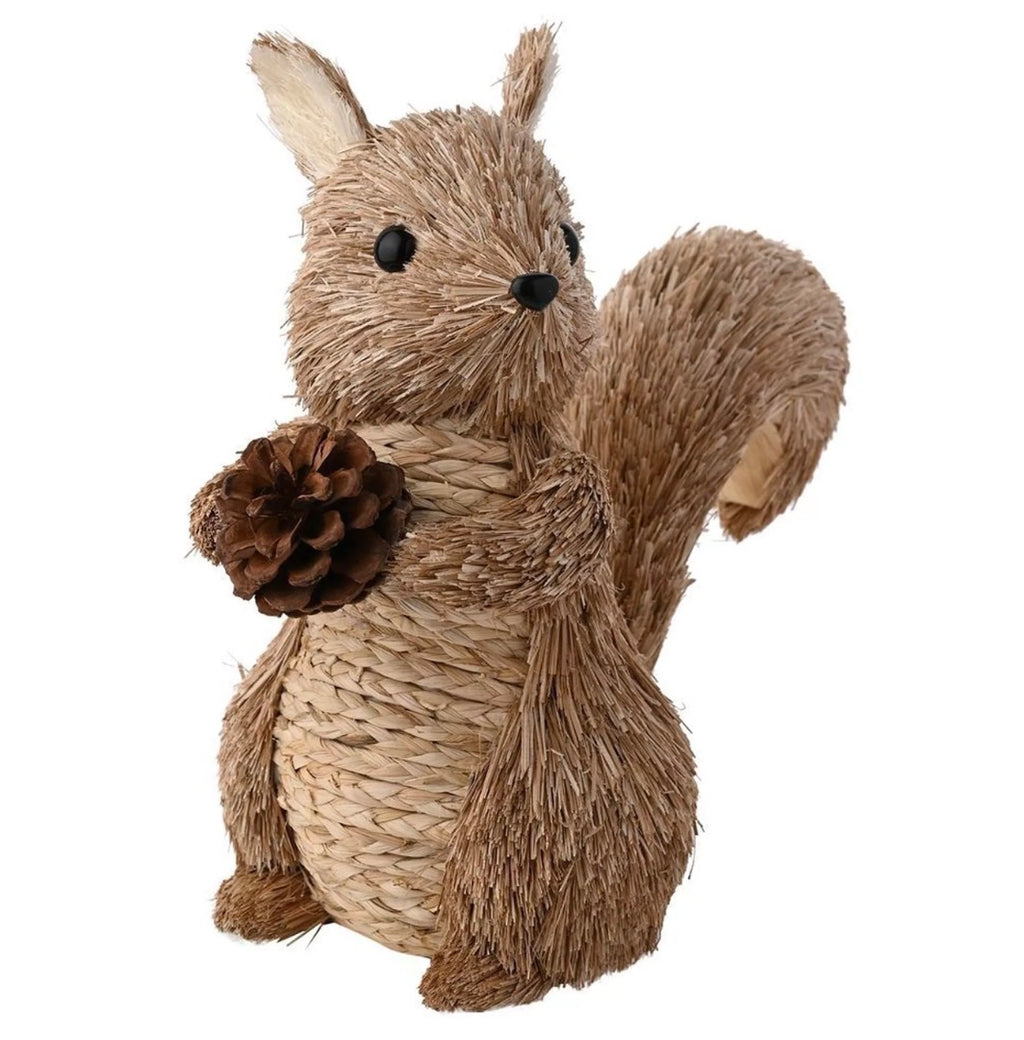 Natural handmade standing squirrel