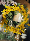 Mimosa wreath, 31cm