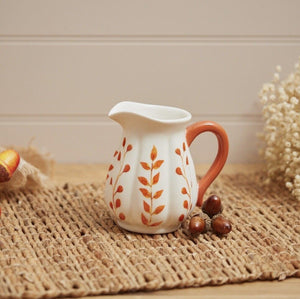 Pumpkin jug cream stoneware