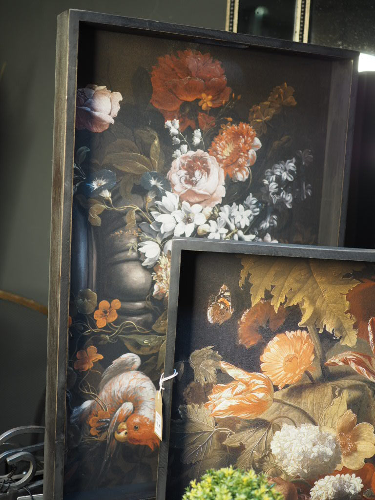 Bouquet print trays (2 sizes)