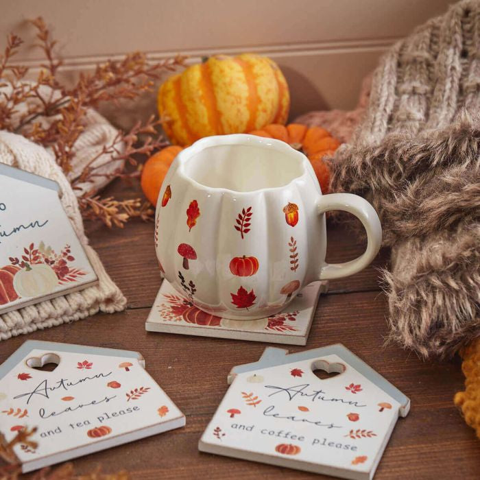 House shaped Autumn coasters (4 Styles)