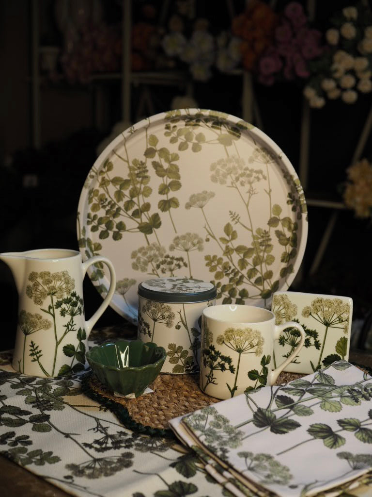 Metal tray - Spring hedgerow print