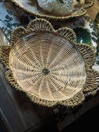 Rattan flower basin bowl basket (Medium)