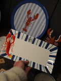 Rectangular lobster serving plate
