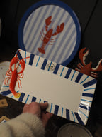 Rectangular lobster serving plate
