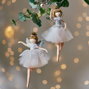 White Christmas fairy freestanding ornament (2 Styles)