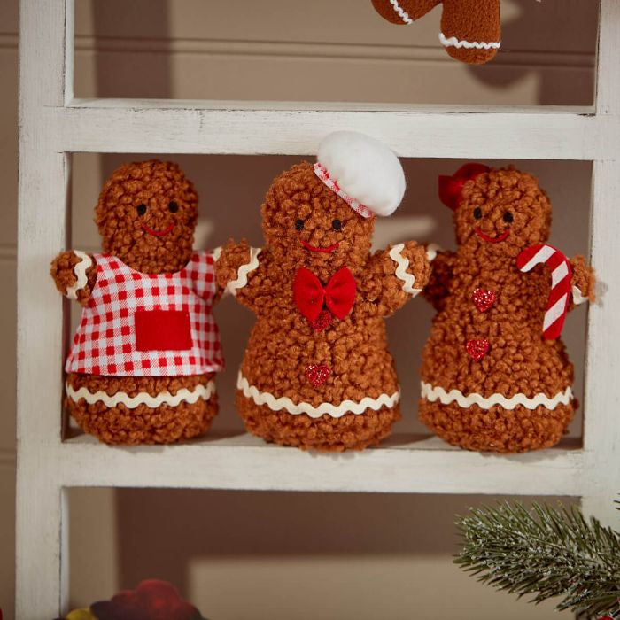 Freestanding Christmas gingerbread decs