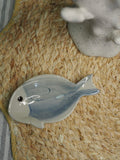 Watercolour stoneware fish mini trinket dish