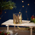 Christmas metal house candle holder (Tall)
