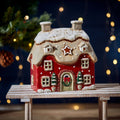 Christmas house tealight holder