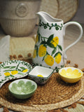 Artisan Lemon Stoneware Pitcher Jug