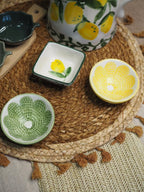 Lime slice ceramic mini pinch bowl