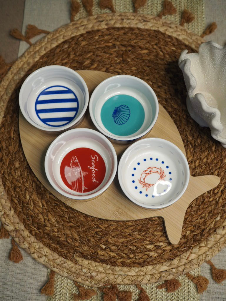 Fish shaped tapas set
