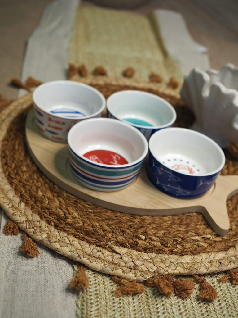 Fish shaped tapas set