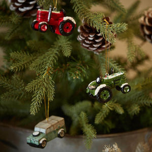 Christmas vehicle hanging decs