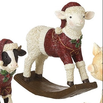 Christmas on the farm animal rockers