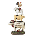 Merry Christmas farm animal stack