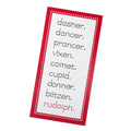Santa’s reindeer metal sign