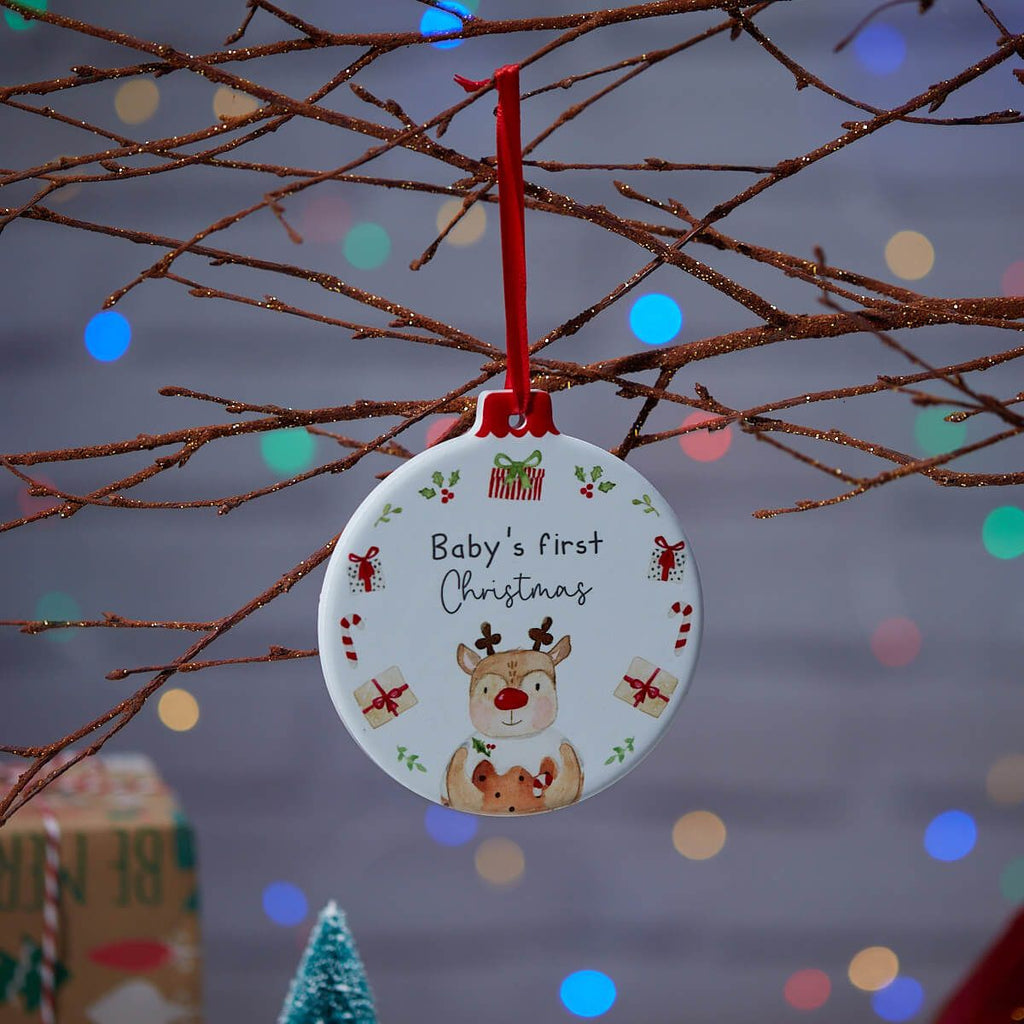 Baby’s first Christmas hanging decoration