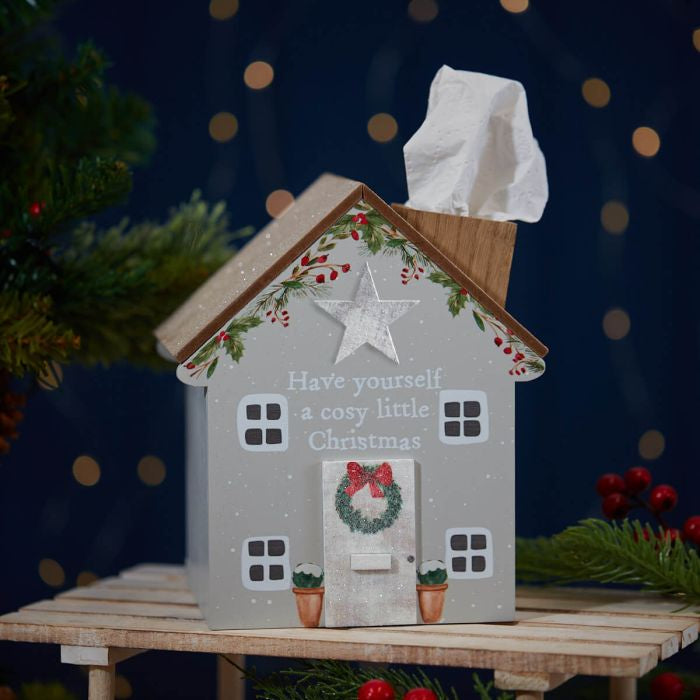 Cosy little Christmas tissue box holder