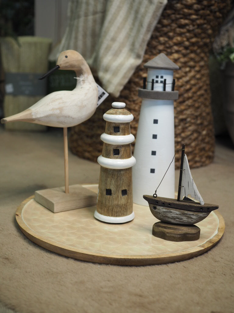 Pinewood white lighthouse