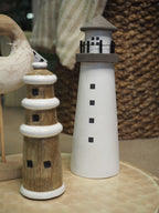 Pinewood white lighthouse