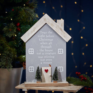 ‘Twas the night before Christmas 3D house plaque