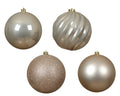 14CM shatterproof pearl bauble pack of 4