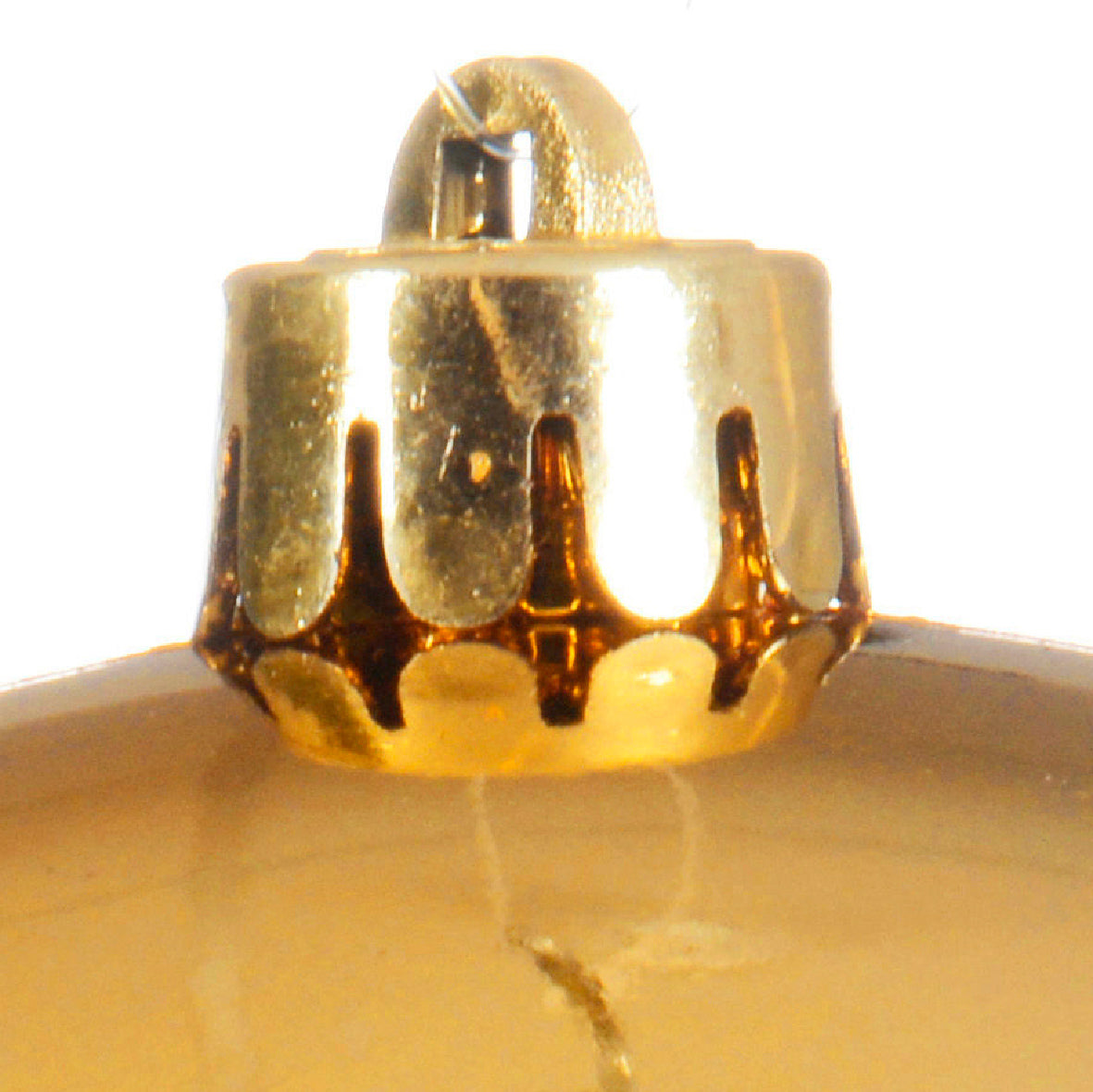 Light gold oversized shatterproof bauble 20cm