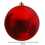 Christmas red oversized shatterproof bauble 20cm