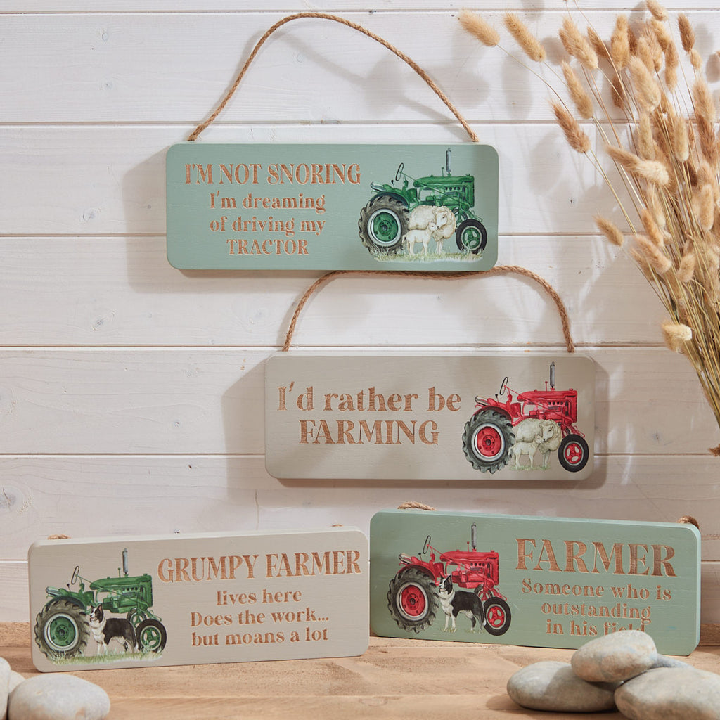 Farm tractor plaque (4 Styles)