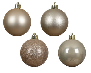 6cm shatterproof pearl pack of 30 baubles