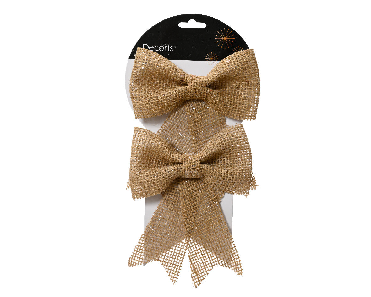 Hessian bow (2 pack)