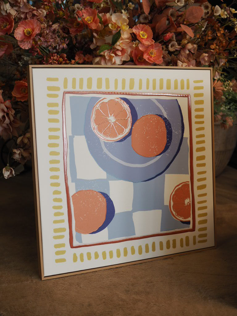 Fresh Oranges canvas wall art