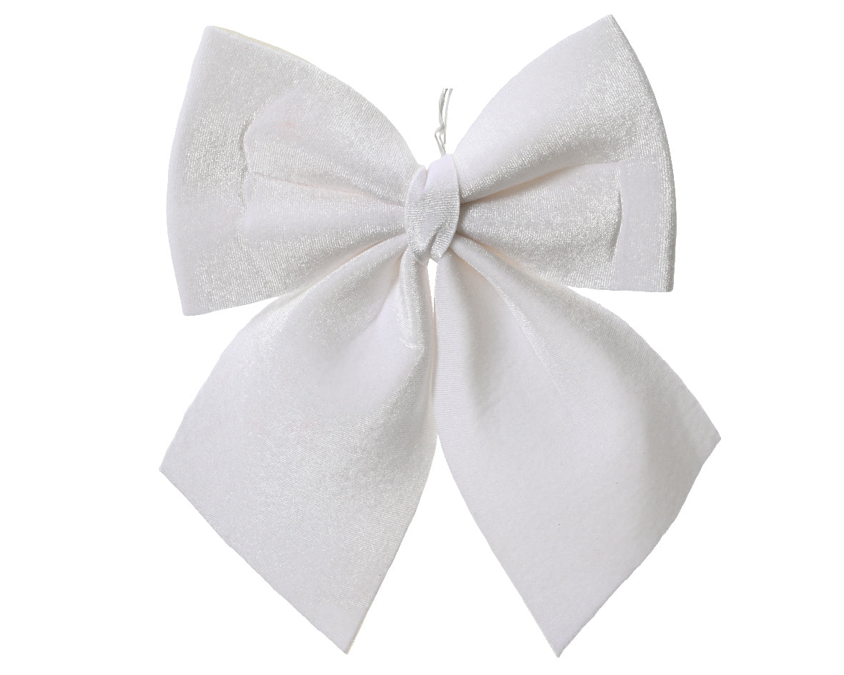 Winter white Christmas bow