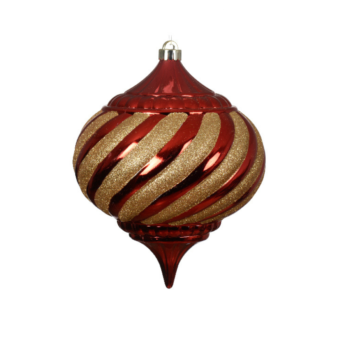 Large oxblood shatterproof decorative hanging decs (3 Styles)