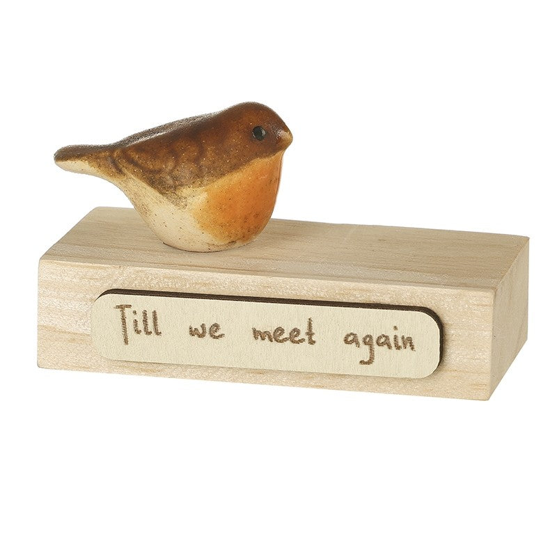 ‘Till we meet again’ wooden block