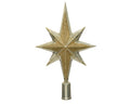 Shatterproof light gold tree topper